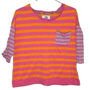 SO Classic Plus Size 2X Striped Casual Shirt